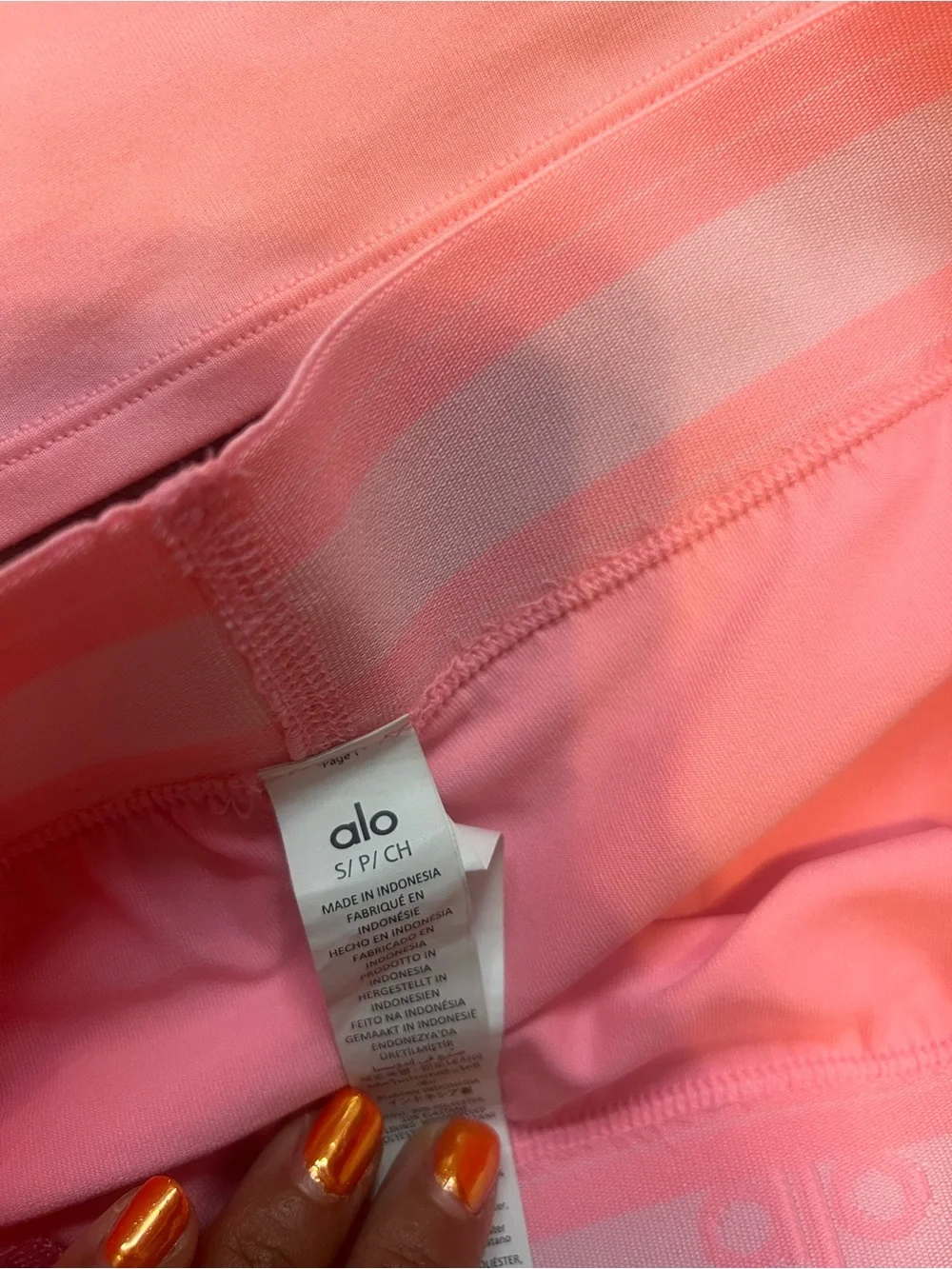 ALO Yoga Match Point skirt and top set NEON BUBBLEGUM HARD TO FIND SMALL - Picture 5 of 9